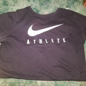 Black Nike Athlete tee.